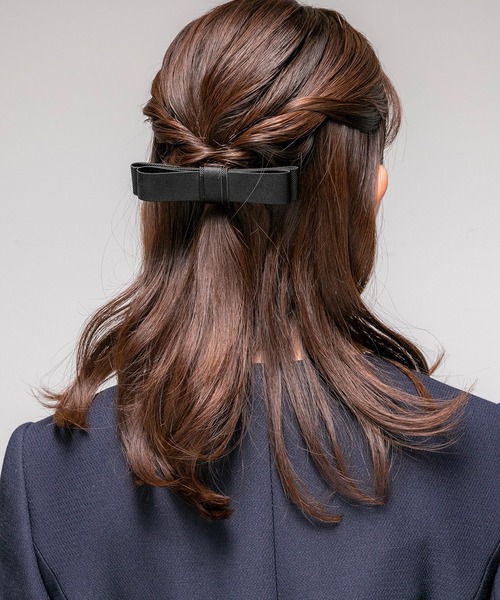 form forma（フォルムフォルマ）の「【お受験】リボンバレッタ（バレッタ/ヘアクリップ・レディース・ブラック・FREE）」の7枚目の写真