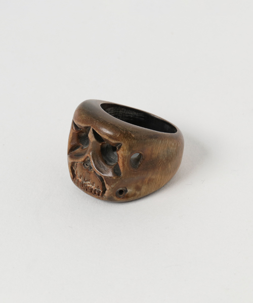amp japan(アンプジャパン)の「Tiki Skull Ring -Brown-(リング・メンズ・ブラウン・16号)」の4枚目の写真