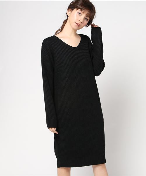 KOBE LETTUCE(コウベレタス)の「2TYPEゆったりロングニットワンピース(ワンピース・レディース・ホワイト系その他/ベージュ系その他/グリーン系その他/レッド系その他/ブルー系その他/グレー系その他/グレー系その他3/ブラック系その他/ブラウン系その他/ホワイト系その他2/ベージュ系その他2/グリーン系その他2/レッド系その他2/ブルー系その他2/グレー系その他2/グレー系その他4/ブラック系その他2/ブラウン系その他2/パープル系その他2/その他2/ブルー系その他3/ブルー系その他4/その他4/パープル系その他/その他3/その他1/ピンク系その他/ベージュ系その他3/ピンク系その他2/ベージュ系その他4/ワイン/パープル/レッド系その他3/パープル系その他3・V/T)」の4枚目の写真