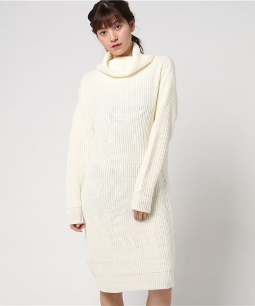 KOBE LETTUCE(コウベレタス)の「2TYPEゆったりロングニットワンピース(ワンピース・レディース・ホワイト系その他/ベージュ系その他/グリーン系その他/レッド系その他/ブルー系その他/グレー系その他/グレー系その他3/ブラック系その他/ブラウン系その他/ホワイト系その他2/ベージュ系その他2/グリーン系その他2/レッド系その他2/ブルー系その他2/グレー系その他2/グレー系その他4/ブラック系その他2/ブラウン系その他2/パープル系その他2/その他2/ブルー系その他3/ブルー系その他4/その他4/パープル系その他/その他3/その他1/ピンク系その他/ベージュ系その他3/ピンク系その他2/ベージュ系その他4/ワイン/パープル/レッド系その他3/パープル系その他3・V/T)」の3枚目の写真