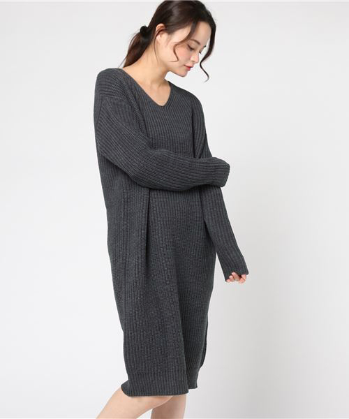 KOBE LETTUCE(コウベレタス)の「2TYPEゆったりロングニットワンピース(ワンピース・レディース・ホワイト系その他/ベージュ系その他/グリーン系その他/レッド系その他/ブルー系その他/グレー系その他/グレー系その他3/ブラック系その他/ブラウン系その他/ホワイト系その他2/ベージュ系その他2/グリーン系その他2/レッド系その他2/ブルー系その他2/グレー系その他2/グレー系その他4/ブラック系その他2/ブラウン系その他2/パープル系その他2/その他2/ブルー系その他3/ブルー系その他4/その他4/パープル系その他/その他3/その他1/ピンク系その他/ベージュ系その他3/ピンク系その他2/ベージュ系その他4/ワイン/パープル/レッド系その他3/パープル系その他3・V/T)」の8枚目の写真