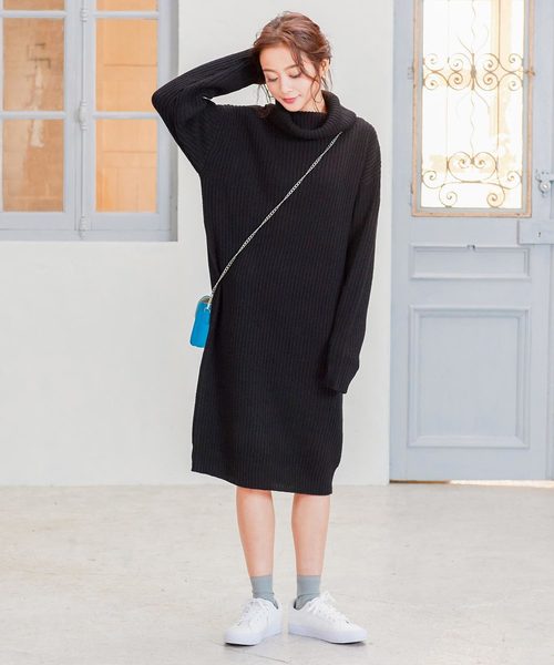 KOBE LETTUCE(コウベレタス)の「2TYPEゆったりロングニットワンピース(ワンピース・レディース・ホワイト系その他/ベージュ系その他/グリーン系その他/レッド系その他/ブルー系その他/グレー系その他/グレー系その他3/ブラック系その他/ブラウン系その他/ホワイト系その他2/ベージュ系その他2/グリーン系その他2/レッド系その他2/ブルー系その他2/グレー系その他2/グレー系その他4/ブラック系その他2/ブラウン系その他2/パープル系その他2/その他2/ブルー系その他3/ブルー系その他4/その他4/パープル系その他/その他3/その他1/ピンク系その他/ベージュ系その他3/ピンク系その他2/ベージュ系その他4/ワイン/パープル/レッド系その他3/パープル系その他3・V/T)」の5枚目の写真