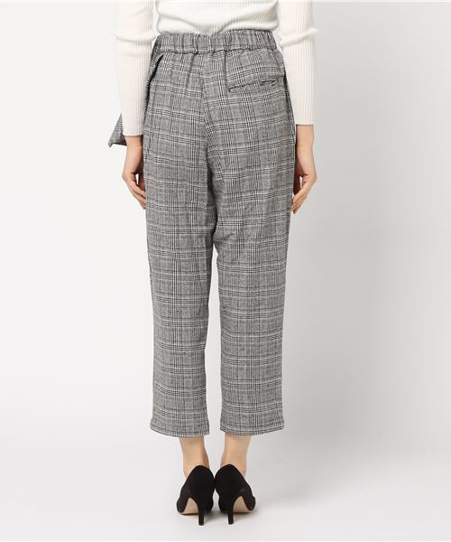 MERLOT（メルロー）の「アシメぺプラムグレンチェック柄パンツ1088（その他パンツ・レディース・グレー/ブラウン・FREE）」の5枚目の写真