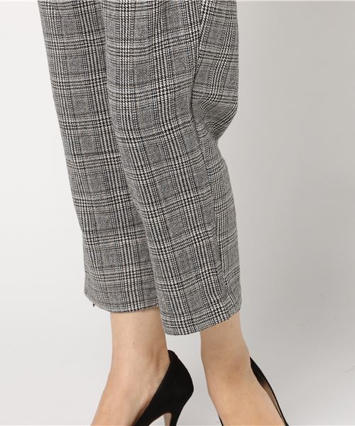 MERLOT（メルロー）の「アシメぺプラムグレンチェック柄パンツ1088（その他パンツ・レディース・グレー/ブラウン・FREE）」の10枚目の写真