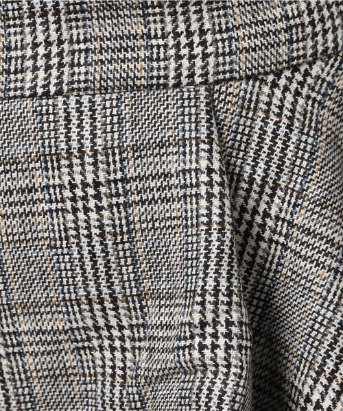 MERLOT（メルロー）の「アシメぺプラムグレンチェック柄パンツ1088（その他パンツ・レディース・グレー/ブラウン・FREE）」の9枚目の写真