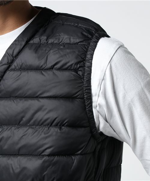 OUTDOOR PRODUCTS（アウトドアプロダクツ）の「中綿インナーベスト（ダウンベスト・メンズ・ブラック/カーキ/ネイビー/ベージュ/オレンジ・LARGE/MEDIUM/X-LARGE）」の10枚目の写真