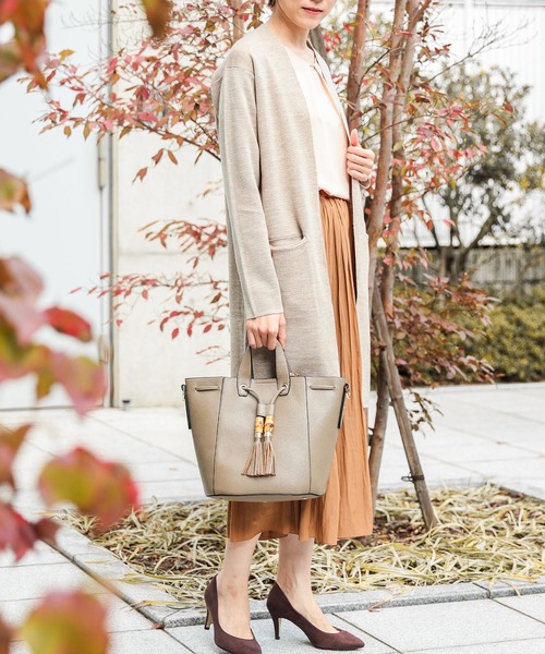 un dix cors(アンディコール)の「バンブータッセルショルダーBAG(ショルダーバッグ・レディース・モカ/ブルー・フリ-)」の11枚目の写真