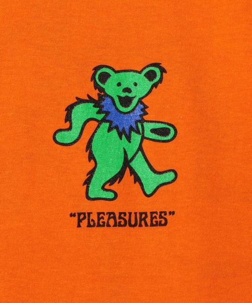 PLEASURES（プレジャー）の「＜PLEASURES × THE GRATEFUL DEAD＞ BEAR LS T/Tシャツ（Tシャツ/カットソー・メンズ・ホワイト/オレンジ・X-LARGE/LARGE/MEDIUM）」の8枚目の写真