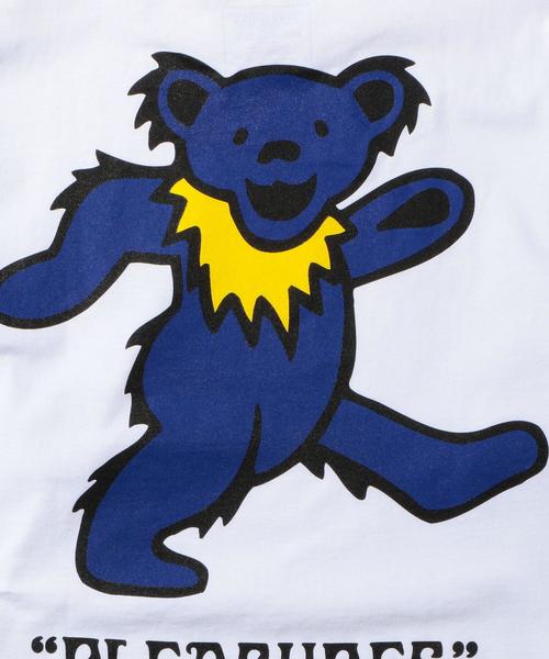 PLEASURES（プレジャー）の「＜PLEASURES × THE GRATEFUL DEAD＞ BEAR LS T/Tシャツ（Tシャツ/カットソー・メンズ・ホワイト/オレンジ・X-LARGE/LARGE/MEDIUM）」の10枚目の写真