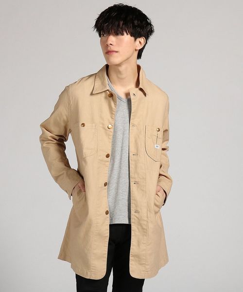 Lee(リー)の「【Lee】WORKCOAT(カバーオール・メンズ・グリーン/ネイビー/ベージュ・LARGE/MEDIUM)」の2枚目の写真