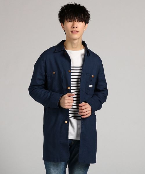 Lee(リー)の「【Lee】WORKCOAT(カバーオール・メンズ・グリーン/ネイビー/ベージュ・LARGE/MEDIUM)」の3枚目の写真