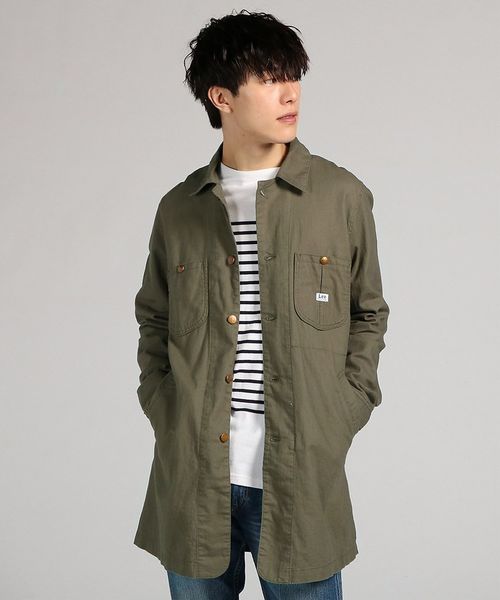 Lee(リー)の「【Lee】WORKCOAT(カバーオール・メンズ・グリーン/ネイビー/ベージュ・LARGE/MEDIUM)」の1枚目の写真