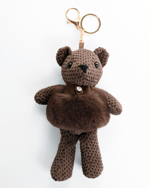 ほぼ未使用　COACH コーチ　ベア　バッグチャーム　シグネチャー　キーホルダー キーホルダー 公式]COACH – コーチ | ベア バッグ チャーム