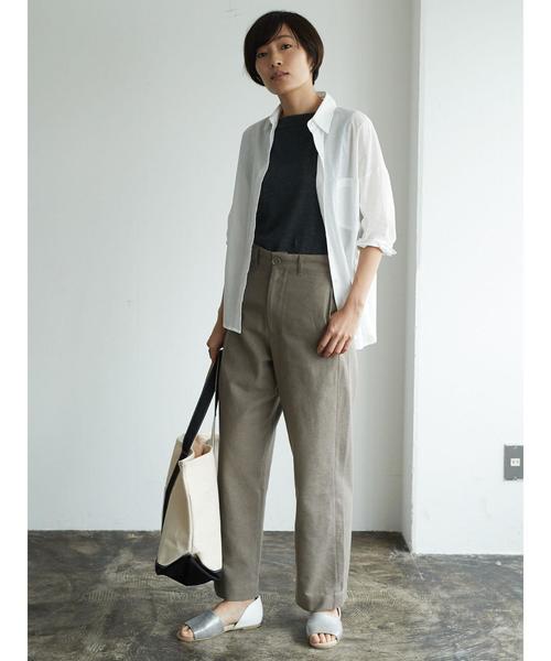 AMERICAN HOLIC（アメリカンホリック）の「・半袖ビッグシャツ（シャツ/ブラウス・レディース・オフホワイト/その他5/ブルー系その他3/ベージュ系その他/グリーン系その他5/ブラック系その他3・FREE）」の16枚目の写真