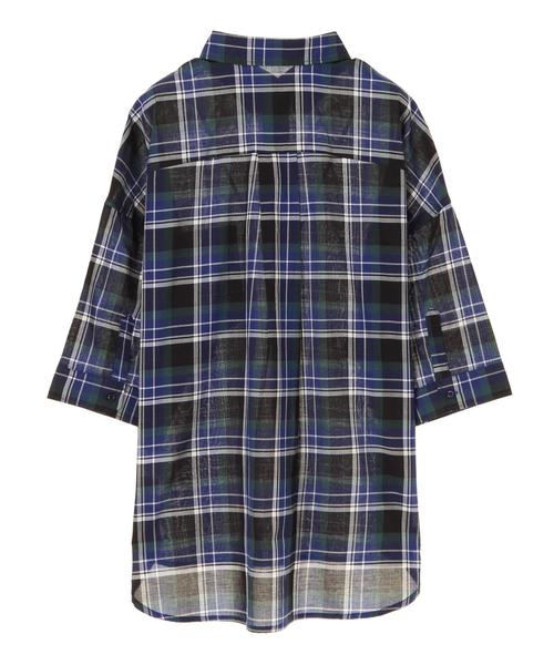 AMERICAN HOLIC（アメリカンホリック）の「・半袖ビッグシャツ（シャツ/ブラウス・レディース・オフホワイト/その他5/ブルー系その他3/ベージュ系その他/グリーン系その他5/ブラック系その他3・FREE）」の22枚目の写真