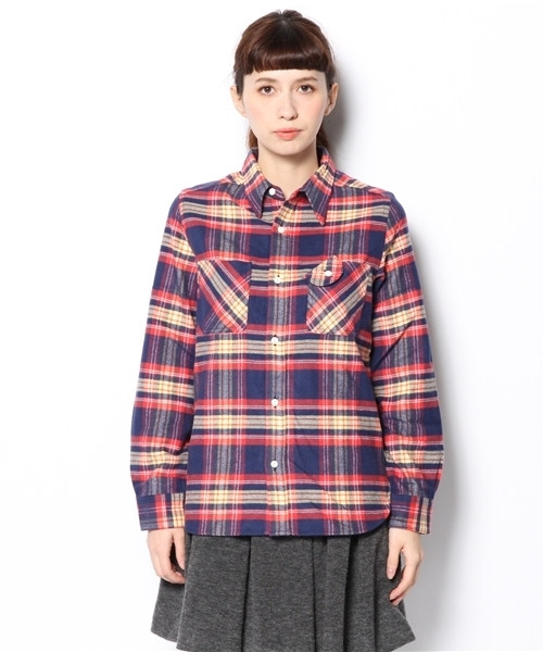 BEAMS BOY(ビームスボーイ)の「□BEAMS BOY / ネルチェックシャツ(シャツ/ブラウス・レディース・グリーン/ネイビー/ピンク/マルチ・ONE SIZE)」の11枚目の写真