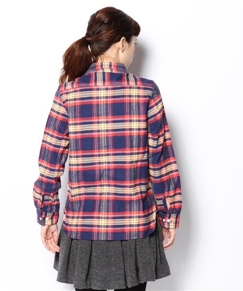 BEAMS BOY(ビームスボーイ)の「□BEAMS BOY / ネルチェックシャツ(シャツ/ブラウス・レディース・グリーン/ネイビー/ピンク/マルチ・ONE SIZE)」の13枚目の写真