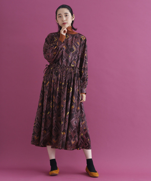 専用完売！♥人気のお馬柄ワンピース ニッセン ワンピース ロング マキシ 大きいサイズ レディース BARNDOOR