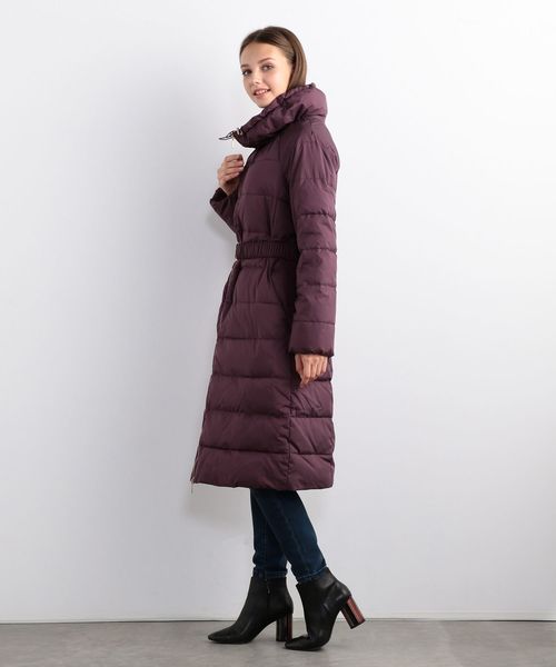 ARMANI EXCHANGE（アルマーニエクスチェンジ）の「【A|Xアルマーニ エクスチェンジ】ベルト付き　中わた入りロングコート（ダウンジャケット/コート・レディース・ブラック/ワイン・SMALL/MEDIUM/X-SMALL/LARGE）」の6枚目の写真