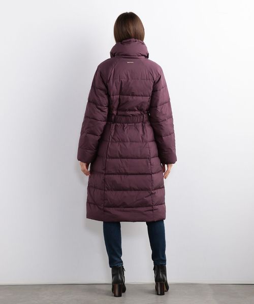 ARMANI EXCHANGE（アルマーニエクスチェンジ）の「【A|Xアルマーニ エクスチェンジ】ベルト付き　中わた入りロングコート（ダウンジャケット/コート・レディース・ブラック/ワイン・SMALL/MEDIUM/X-SMALL/LARGE）」の14枚目の写真