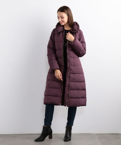 ARMANI EXCHANGE（アルマーニエクスチェンジ）の「【A|Xアルマーニ エクスチェンジ】ベルト付き　中わた入りロングコート（ダウンジャケット/コート・レディース・ブラック/ワイン・SMALL/MEDIUM/X-SMALL/LARGE）」の16枚目の写真