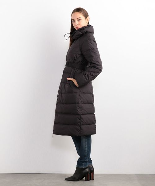 ARMANI EXCHANGE（アルマーニエクスチェンジ）の「【A|Xアルマーニ エクスチェンジ】ベルト付き　中わた入りロングコート（ダウンジャケット/コート・レディース・ブラック/ワイン・SMALL/MEDIUM/X-SMALL/LARGE）」の7枚目の写真