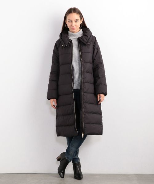 ARMANI EXCHANGE（アルマーニエクスチェンジ）の「【A|Xアルマーニ エクスチェンジ】ベルト付き　中わた入りロングコート（ダウンジャケット/コート・レディース・ブラック/ワイン・SMALL/MEDIUM/X-SMALL/LARGE）」の10枚目の写真