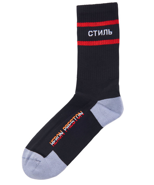 HERON PRESTON（ヘロンプレストン）の「HERON PRESTON “CTNMB”リブソックス（ソックス/靴下・メンズ・ブラック・FREE）」の5枚目の写真