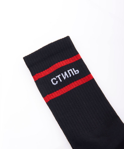 HERON PRESTON（ヘロンプレストン）の「HERON PRESTON “CTNMB”リブソックス（ソックス/靴下・メンズ・ブラック・FREE）」の2枚目の写真