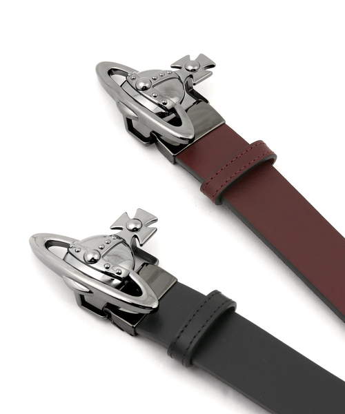 Vivienne Westwood MAN（ヴィヴィアンウエストウッドマン）の「ＯＲＢバックル レザーベルト【289726 820103】（ベルト・メンズ・ワインレッド/ブラック・FREE）」の6枚目の写真