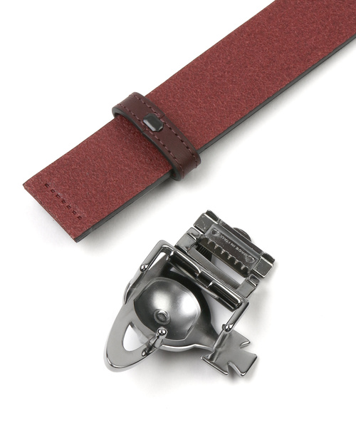 Vivienne Westwood MAN（ヴィヴィアンウエストウッドマン）の「ＯＲＢバックル レザーベルト【289726 820103】（ベルト・メンズ・ワインレッド/ブラック・FREE）」の3枚目の写真