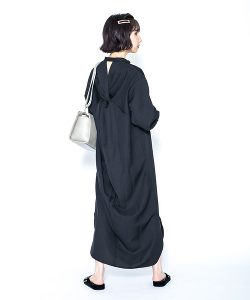 ワンピース As ワンピース Know As As ワンピース ワンピース Zozo限定 バックツイスト長袖ワンピ Pinky アズノゥアズピンキー のファッション セール