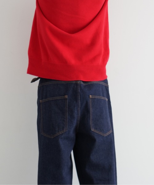 order Loose denim pants one wash 