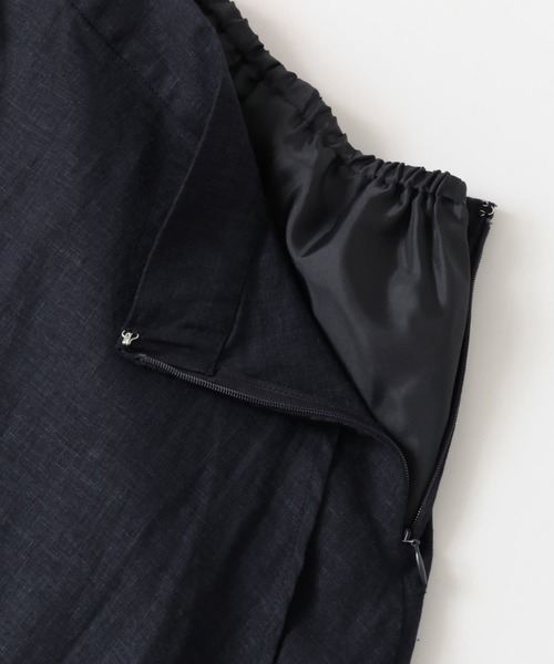 URBAN RESEARCH Sonny Label(アーバンリサーチサニーレーベル)の「リネンラップマキシスカート∴(スカート・レディース・イエロー/ネイビー・38/36)」の11枚目の写真