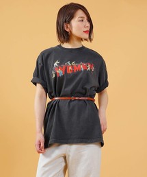 kha:ki | 「KHA:KI / カーキ」ヴィンテージピグメントTシャツ"VINTAGE BLACK TEE"(Tシャツ/カットソー)