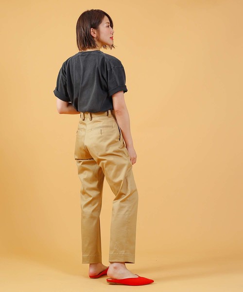kha:ki(カーキ)の「「KHA:KI / カーキ」ヴィンテージピグメントTシャツ"VINTAGE BLACK TEE"(Tシャツ/カットソー・レディース・ブラック系その他2/ブラック系その他3・2/1)」の13枚目の写真
