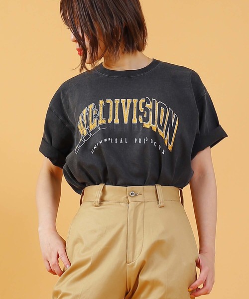 kha:ki(カーキ)の「「KHA:KI / カーキ」ヴィンテージピグメントTシャツ"VINTAGE BLACK TEE"(Tシャツ/カットソー・レディース・ブラック系その他2/ブラック系その他3・2/1)」の10枚目の写真