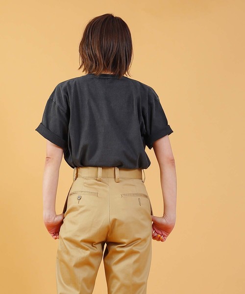 kha:ki(カーキ)の「「KHA:KI / カーキ」ヴィンテージピグメントTシャツ"VINTAGE BLACK TEE"(Tシャツ/カットソー・レディース・ブラック系その他2/ブラック系その他3・2/1)」の9枚目の写真