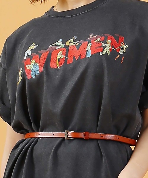 kha:ki(カーキ)の「「KHA:KI / カーキ」ヴィンテージピグメントTシャツ"VINTAGE BLACK TEE"(Tシャツ/カットソー・レディース・ブラック系その他2/ブラック系その他3・2/1)」の5枚目の写真