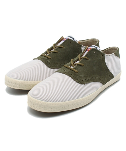 Admiral（アドミラル）の「【HAMNETT】アドミラルサイプラス2/ ローカットシューズ（スニーカー・メンズ・ベージュ/ライトブルー/レッド・LARGE/SMALL/MEDIUM）」の2枚目の写真