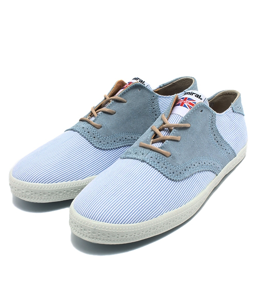 Admiral（アドミラル）の「【HAMNETT】アドミラルサイプラス2/ ローカットシューズ（スニーカー・メンズ・ベージュ/ライトブルー/レッド・LARGE/SMALL/MEDIUM）」の3枚目の写真