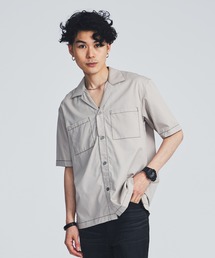 【STUDIOUS】ステッチングオープンカラーシャツ【ZOZO限定アイテム】