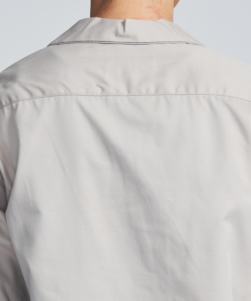 STUDIOUS（ステュディオス）の「【STUDIOUS】ステッチングオープンカラーシャツ【ZOZO限定アイテム】（シャツ/ブラウス・メンズ・ブラック/グレー/ブルー・1/2/3）」の10枚目の写真