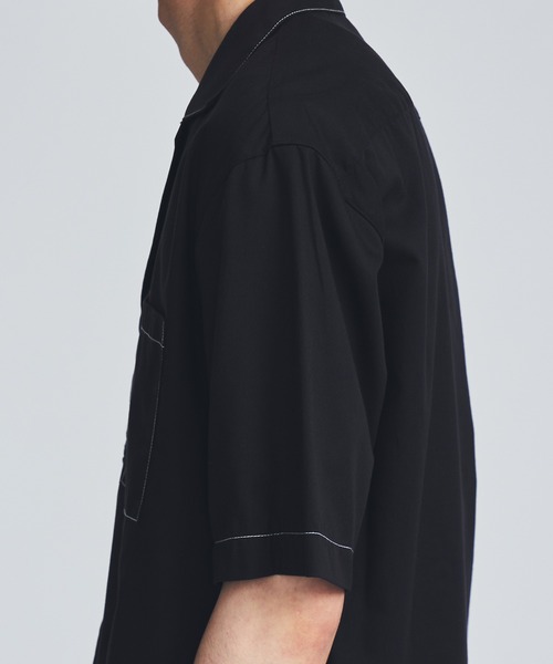 STUDIOUS（ステュディオス）の「【STUDIOUS】ステッチングオープンカラーシャツ【ZOZO限定アイテム】（シャツ/ブラウス・メンズ・ブラック/グレー/ブルー・1/2/3）」の17枚目の写真