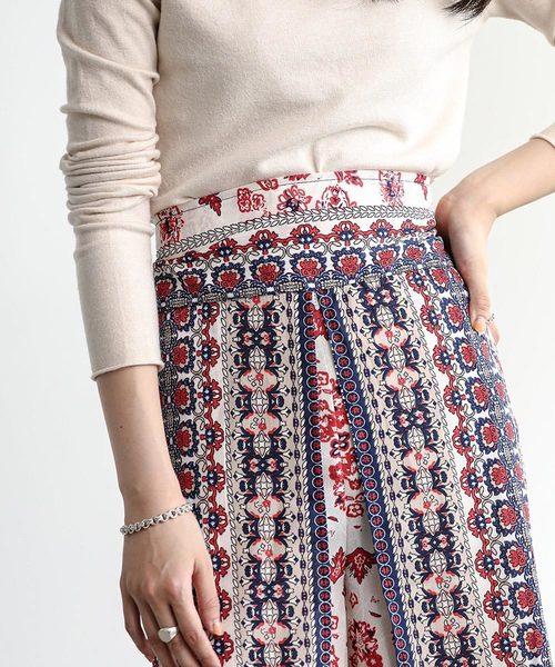 Bou Jeloud(ブージュルード)の「◆新柄登場◆オリエンタル柄パネルスカンツ(その他パンツ・レディース・ブラック/オフホワイト/ブラウン・38)」の14枚目の写真