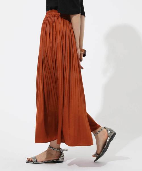 VINTAGE SATIN PLEATS SKIRT/ヴィンテージサテンプリーツスカート