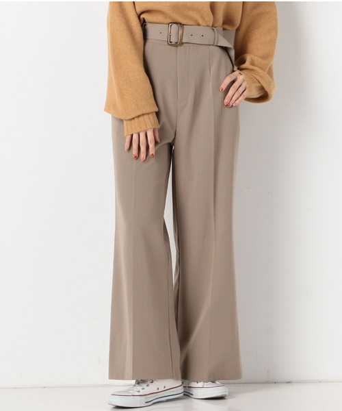 archives(アルシーヴ)の「ハイウエストストレートフレアワイドパンツ(その他パンツ・レディース・パープル/ブラウン/グレー系その他・MEDIUM)」の2枚目の写真