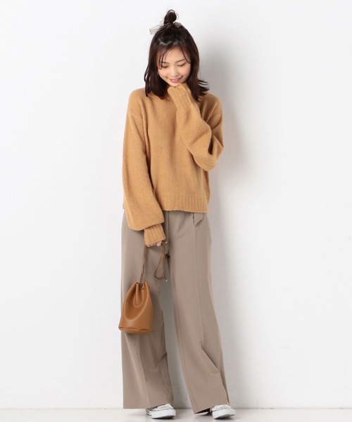 archives(アルシーヴ)の「ハイウエストストレートフレアワイドパンツ(その他パンツ・レディース・パープル/ブラウン/グレー系その他・MEDIUM)」の7枚目の写真