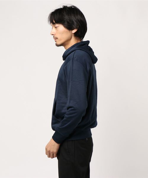 STYLEBLOCK（スタイルブロック）の「裏起毛星条旗柄サガラロゴ刺繍スウェットパーカー（パーカー・メンズ・ブラック/ネイビー/杢グレー・LL/M/L）」の4枚目の写真