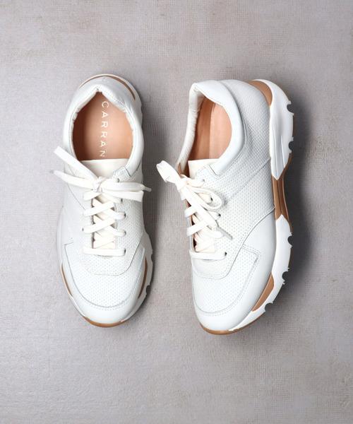 ボリュームソールレザースニーカー スニーカー Carrano カラーノ のファッション Carrano スニーカー セール